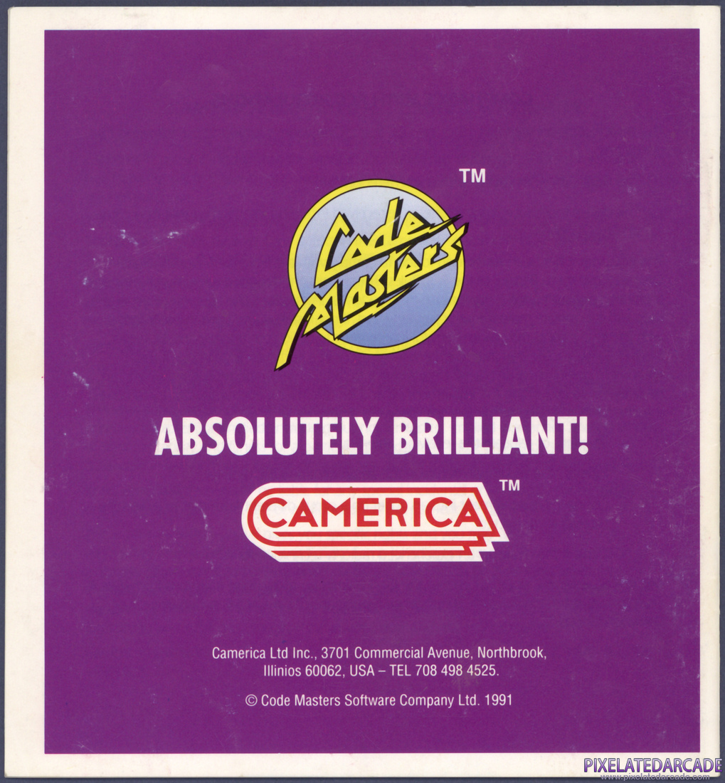 Micro Machines: Instruction Manual - Back Cover