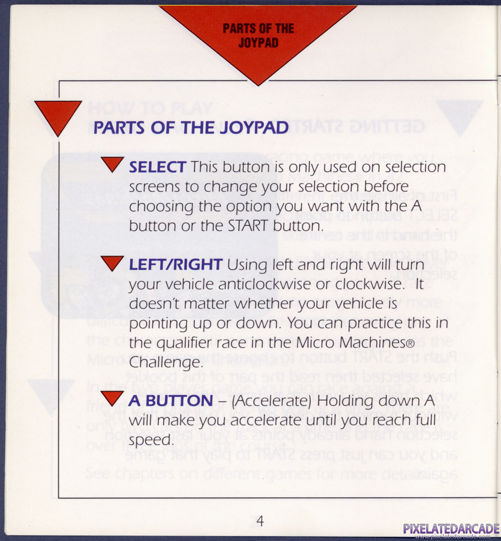 Micro Machines: Instruction Manual - Page 4