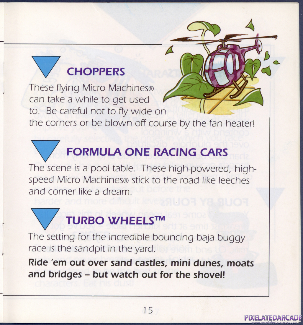 Micro Machines: Instruction Manual - Page 15