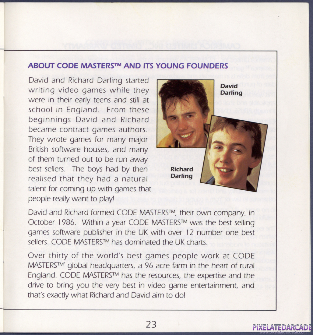 Micro Machines: Instruction Manual - Page 23