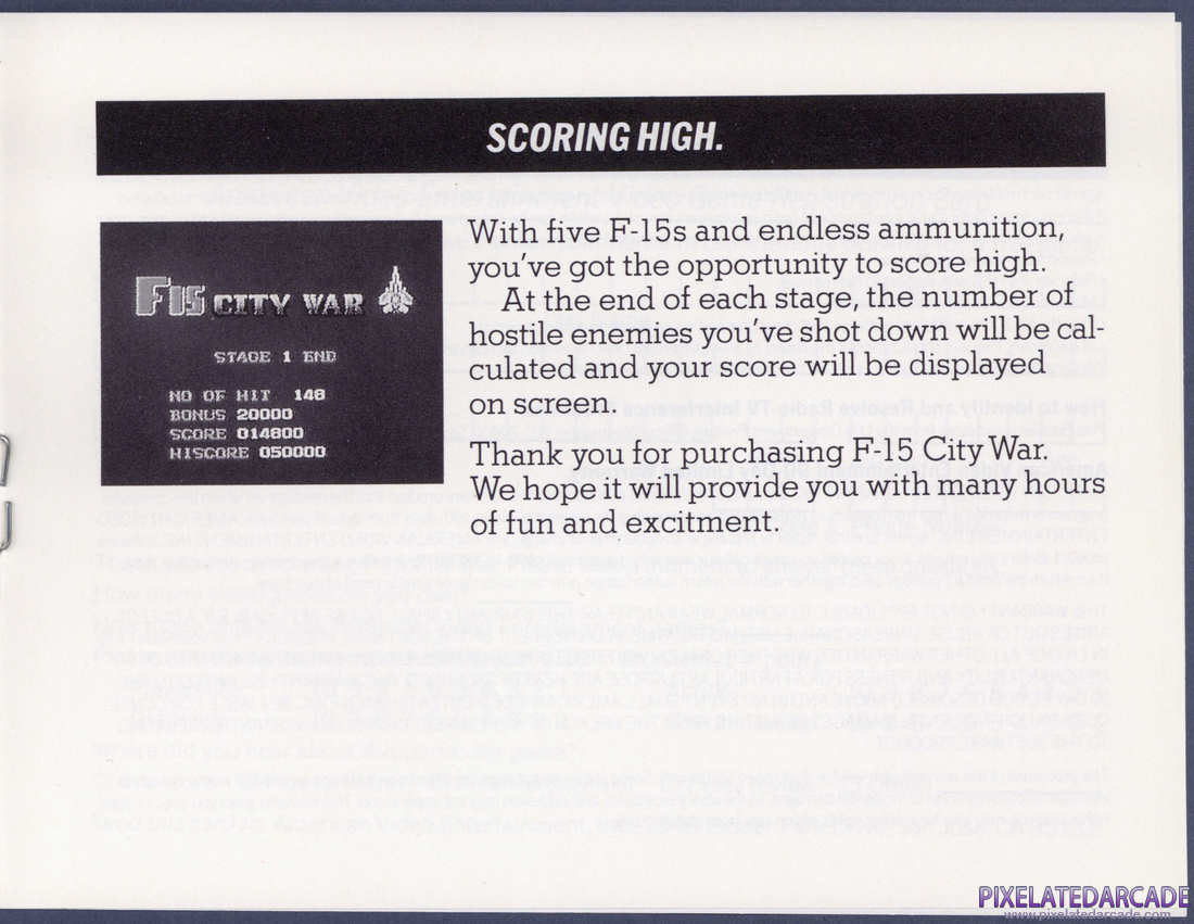 F-15 City War: Instruction Manual - Page 5