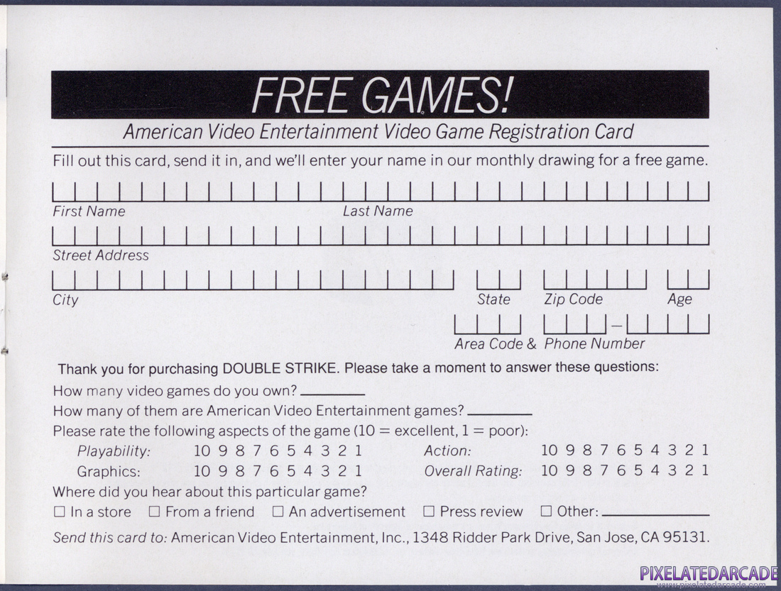 Double Strike: Instruction Manual - Page 7