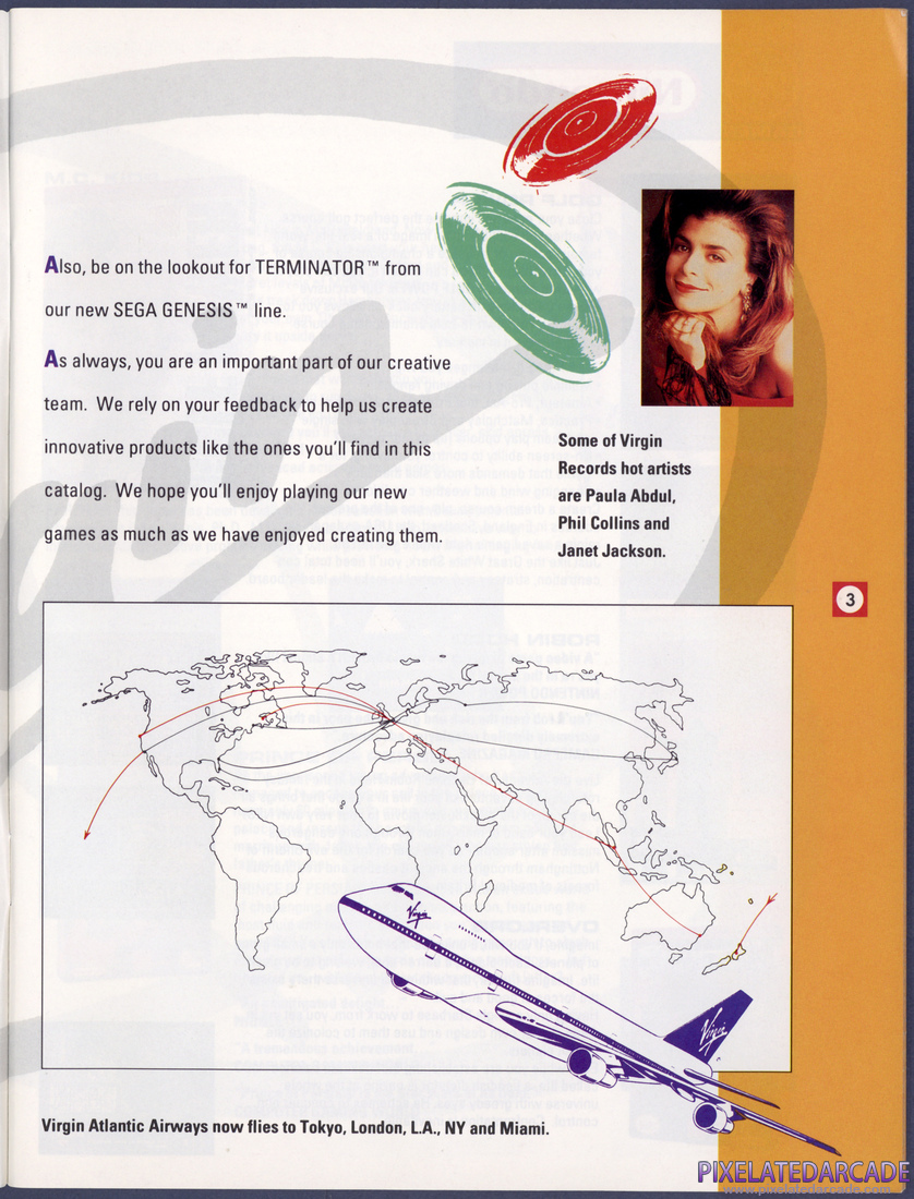Virgin Games, Inc.: 1992 Product Catalog - Page 3