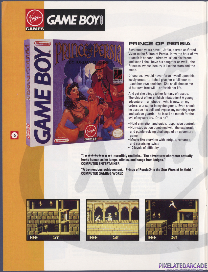 Virgin Games, Inc.: 1992 Product Catalog - Page 6