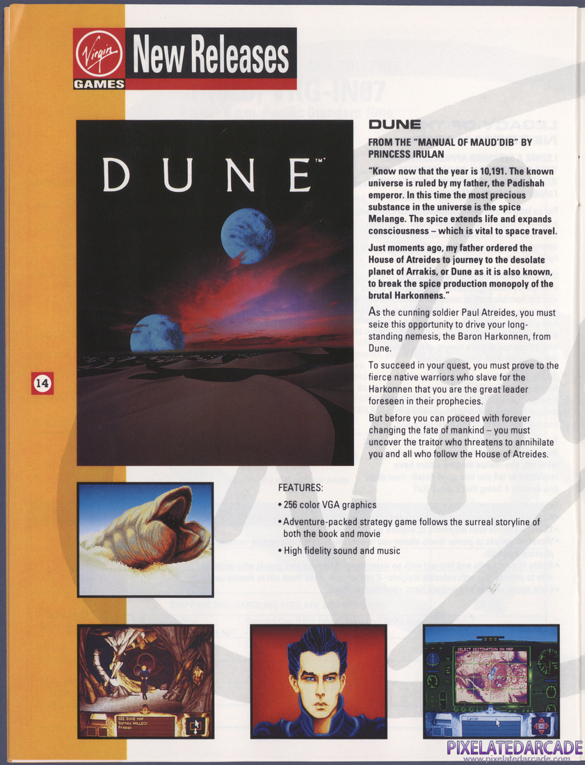 Virgin Games, Inc.: 1992 Product Catalog - Page 14