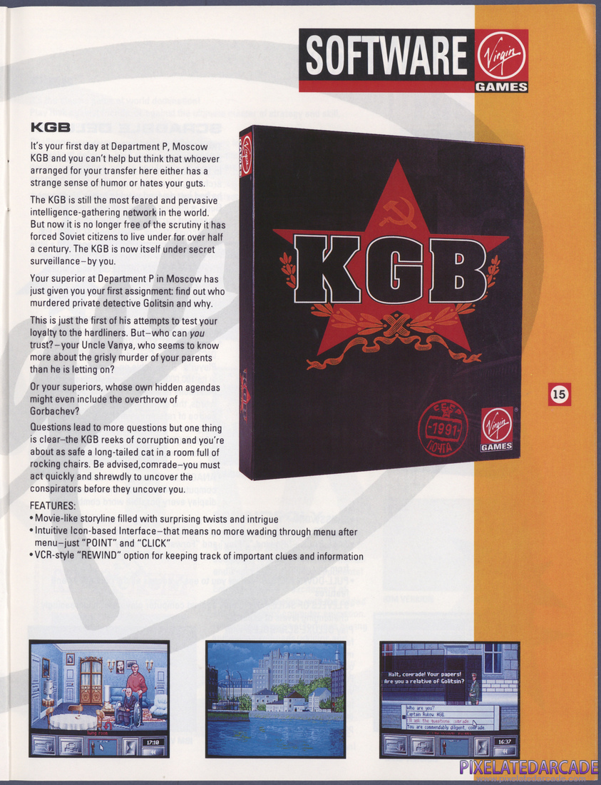 Virgin Games, Inc.: 1992 Product Catalog - Page 15