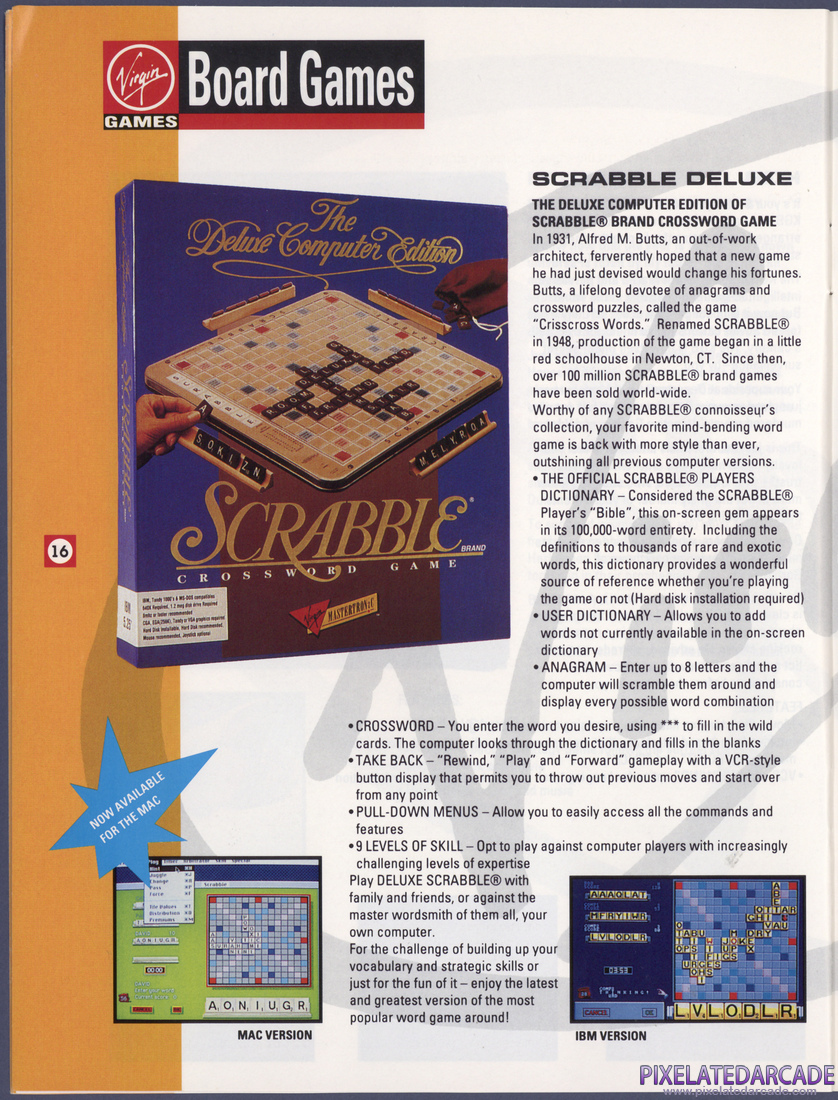 Virgin Games, Inc.: 1992 Product Catalog - Page 16