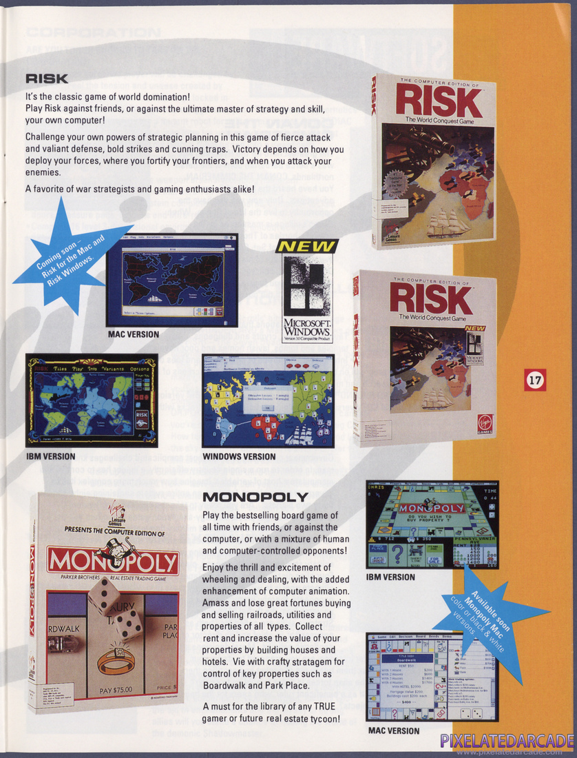 Virgin Games, Inc.: 1992 Product Catalog - Page 17