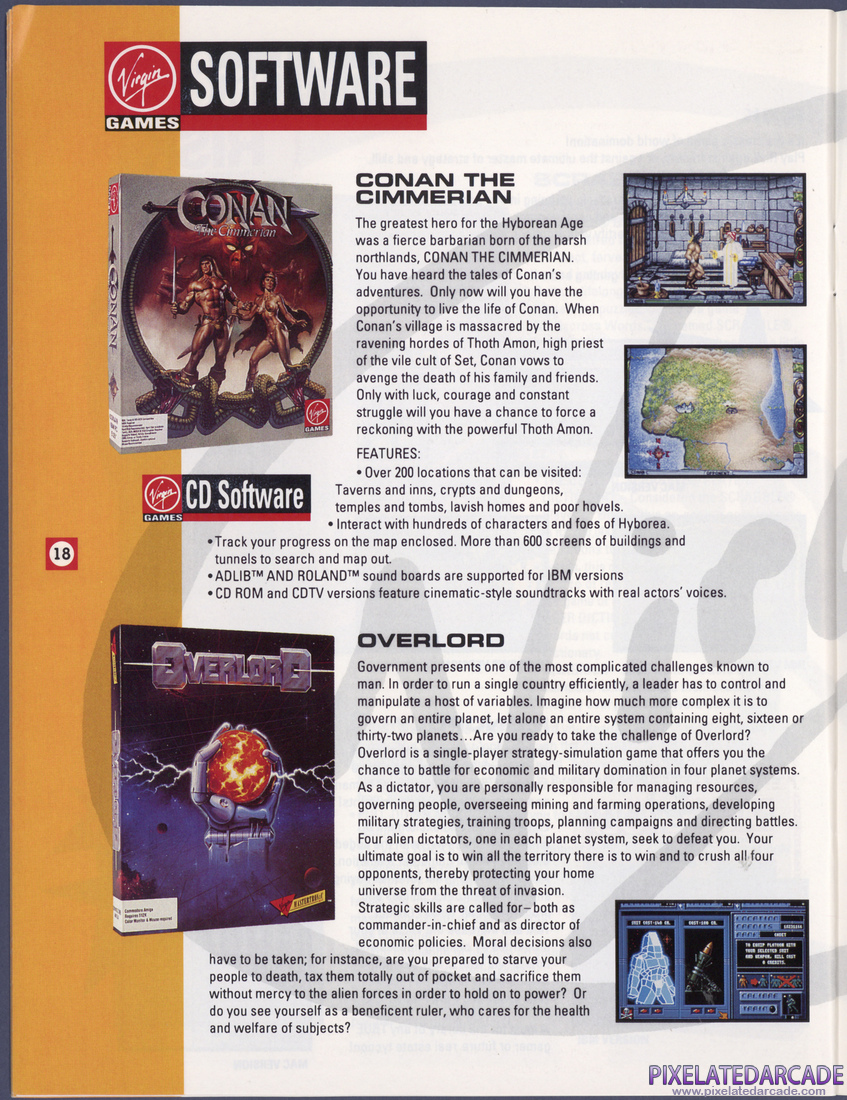Virgin Games, Inc.: 1992 Product Catalog - Page 18
