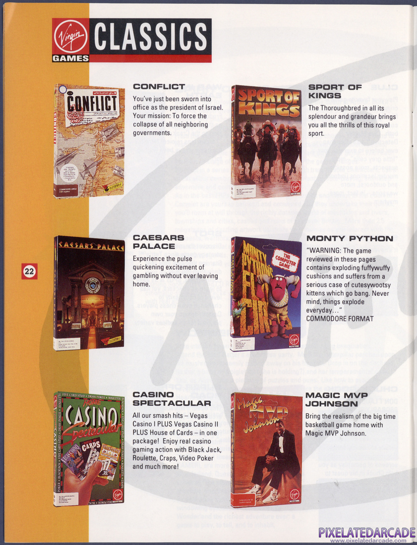 Virgin Games, Inc.: 1992 Product Catalog - Page 22