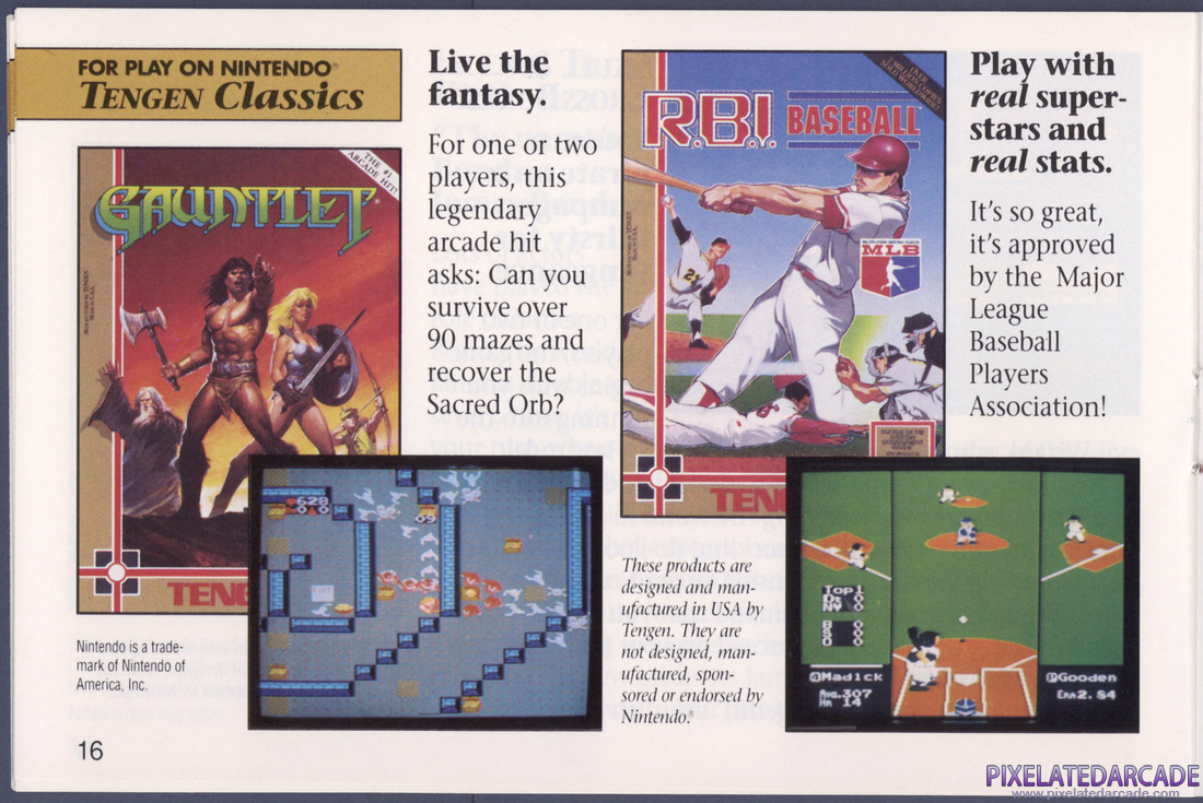 Tengen Inc.: Spring 1990 Product Catalog - Page 16