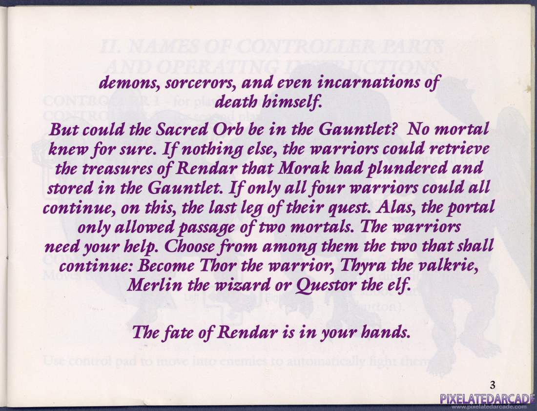 Gauntlet: Instruction Manual - Page 9