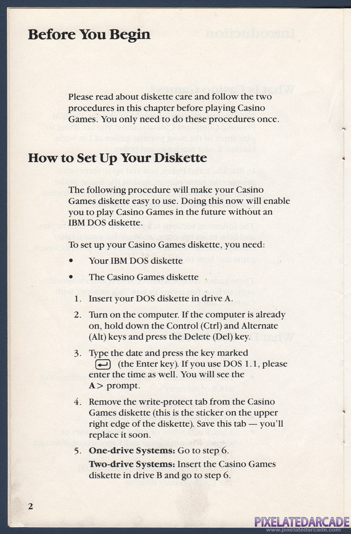 Casino Games: Instruction Manual - Page 7