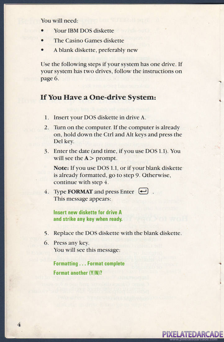 Casino Games: Instruction Manual - Page 9