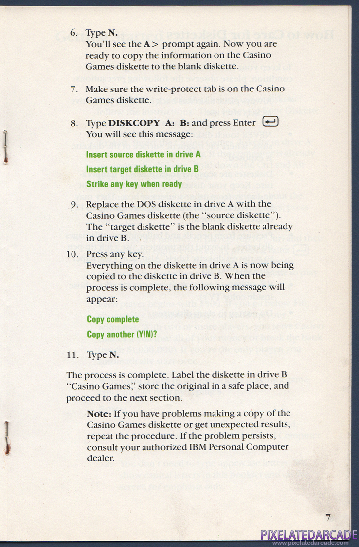 Casino Games: Instruction Manual - Page 12