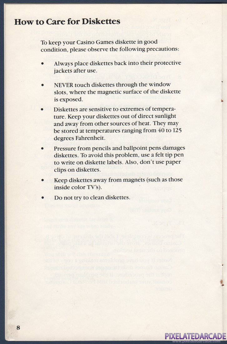Casino Games: Instruction Manual - Page 13
