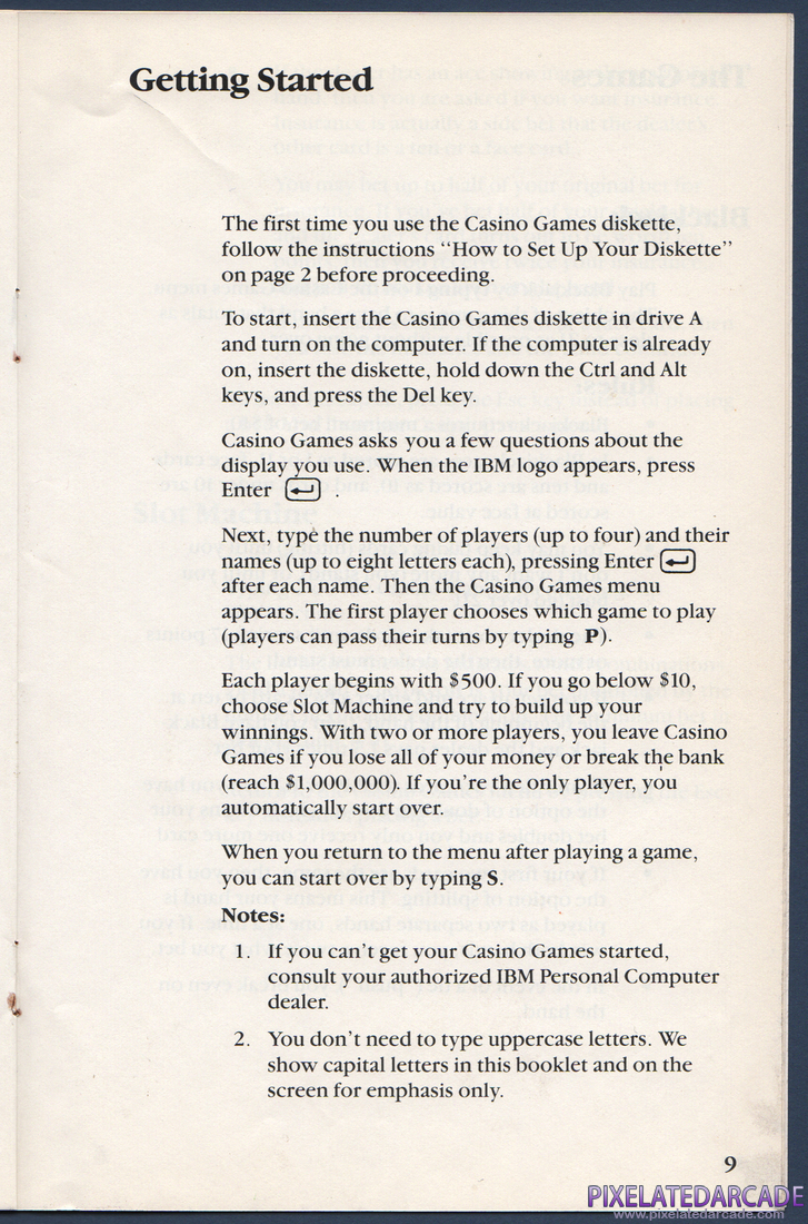 Casino Games: Instruction Manual - Page 14
