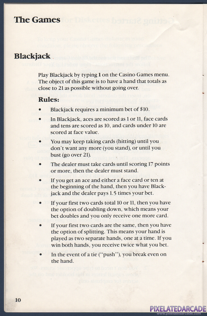 Casino Games: Instruction Manual - Page 15