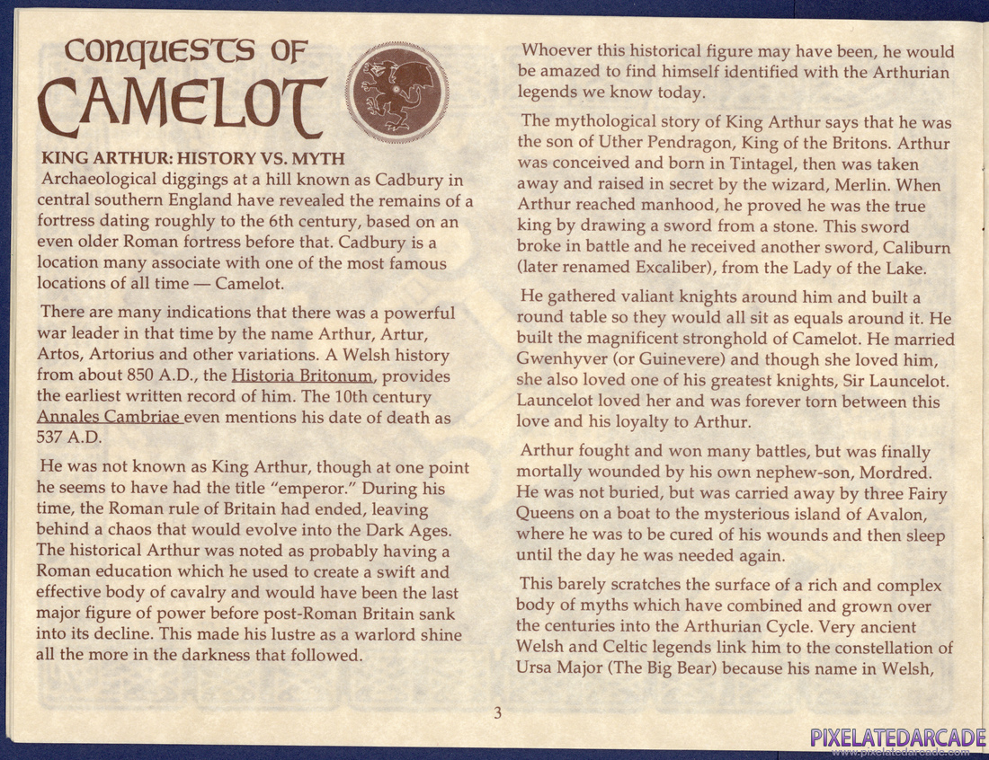 Conquests of Camelot: The Search for the Grail: Instruction Manual - Page 7