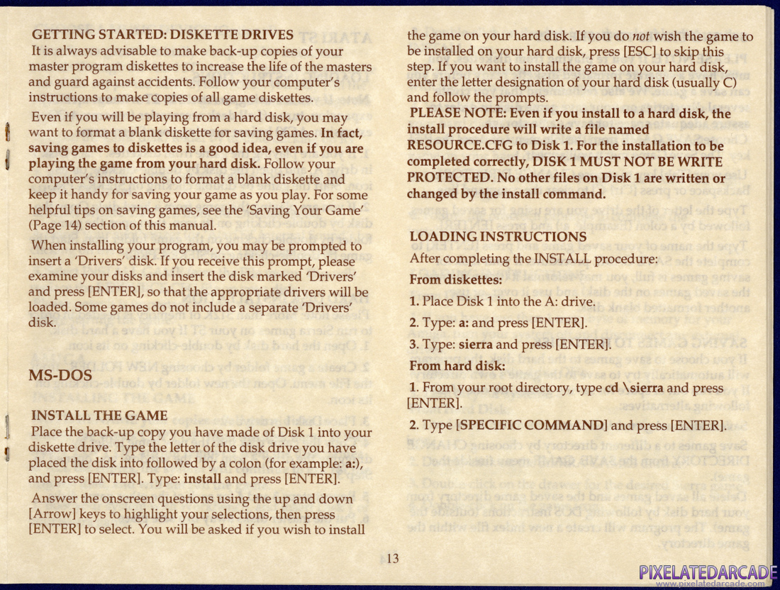 Conquests of Camelot: The Search for the Grail: Instruction Manual - Page 18