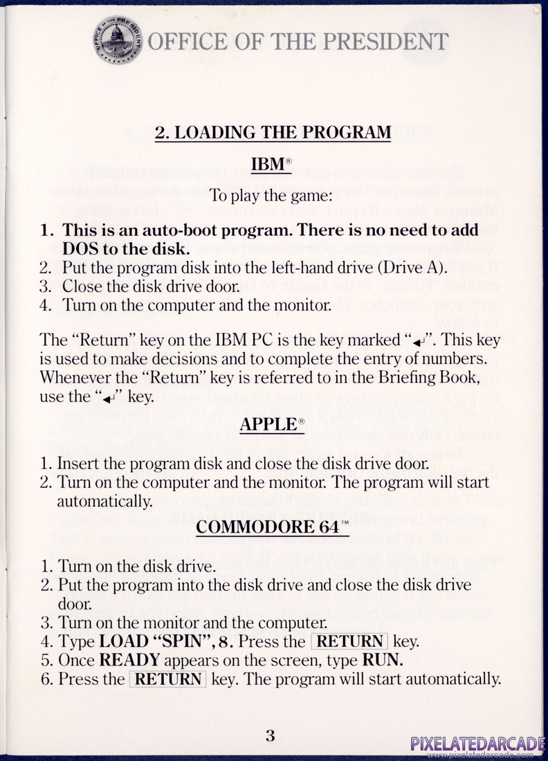 President's Choice: Instruction Manual - Page 3