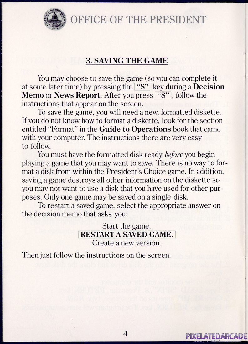 President's Choice: Instruction Manual - Page 4