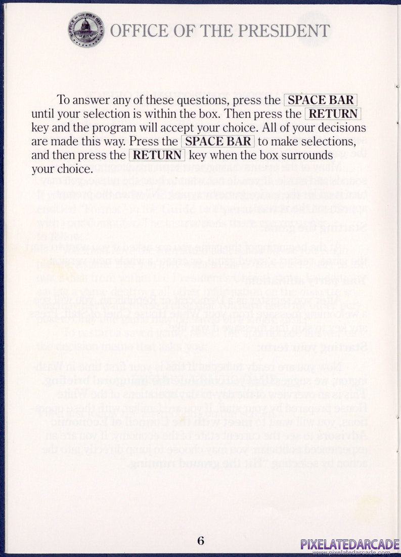 President's Choice: Instruction Manual - Page 6