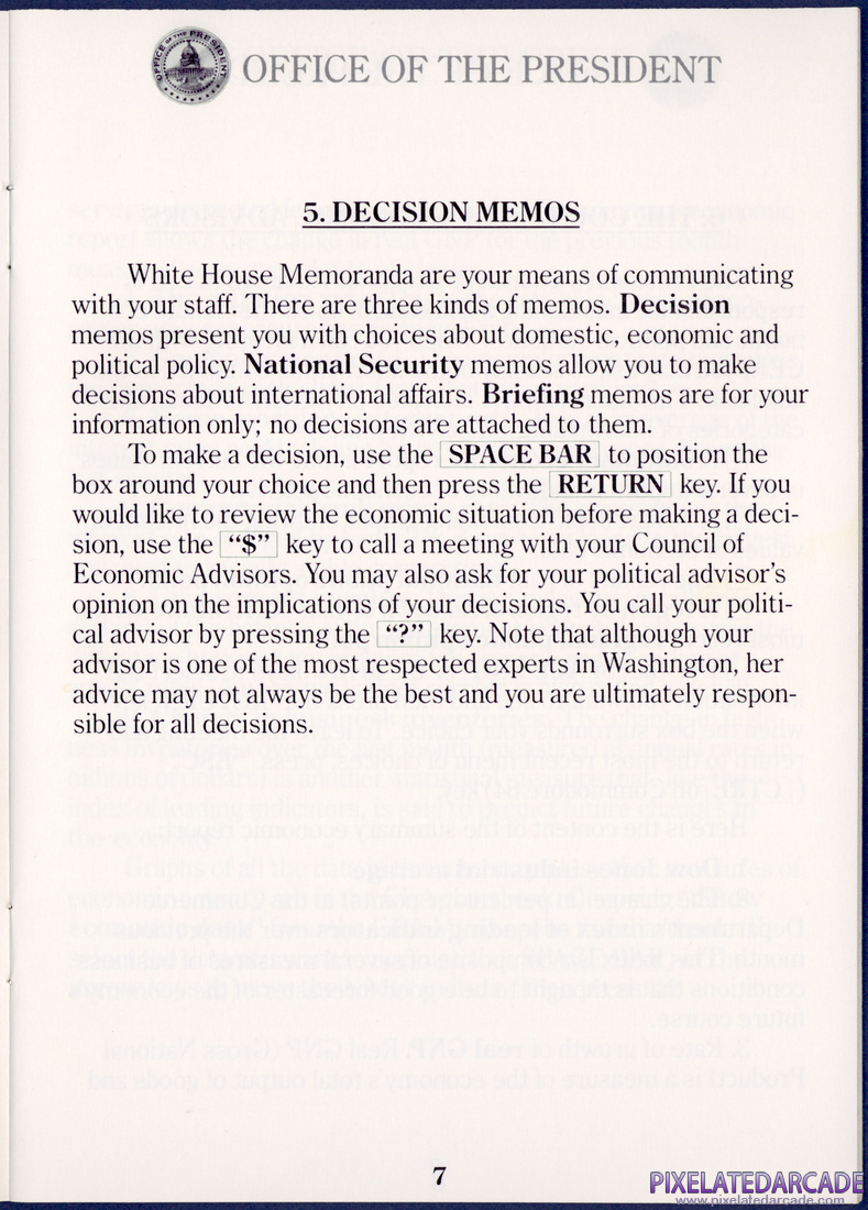 President's Choice: Instruction Manual - Page 7