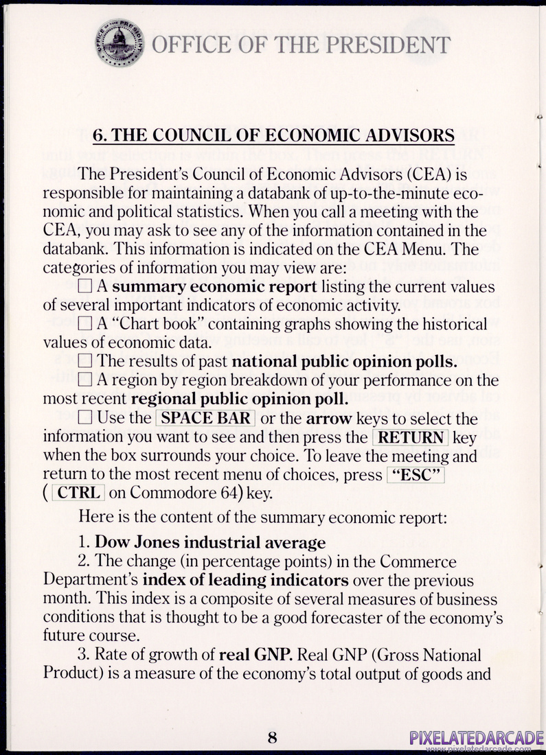 President's Choice: Instruction Manual - Page 8