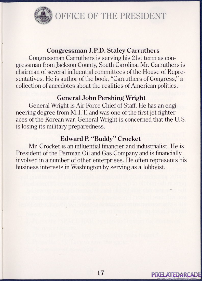 President's Choice: Instruction Manual - Page 17