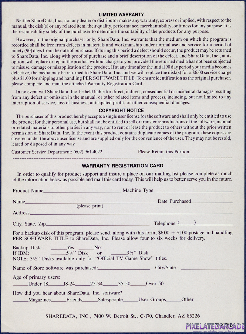 Starquake: Instruction Manual - Page 3