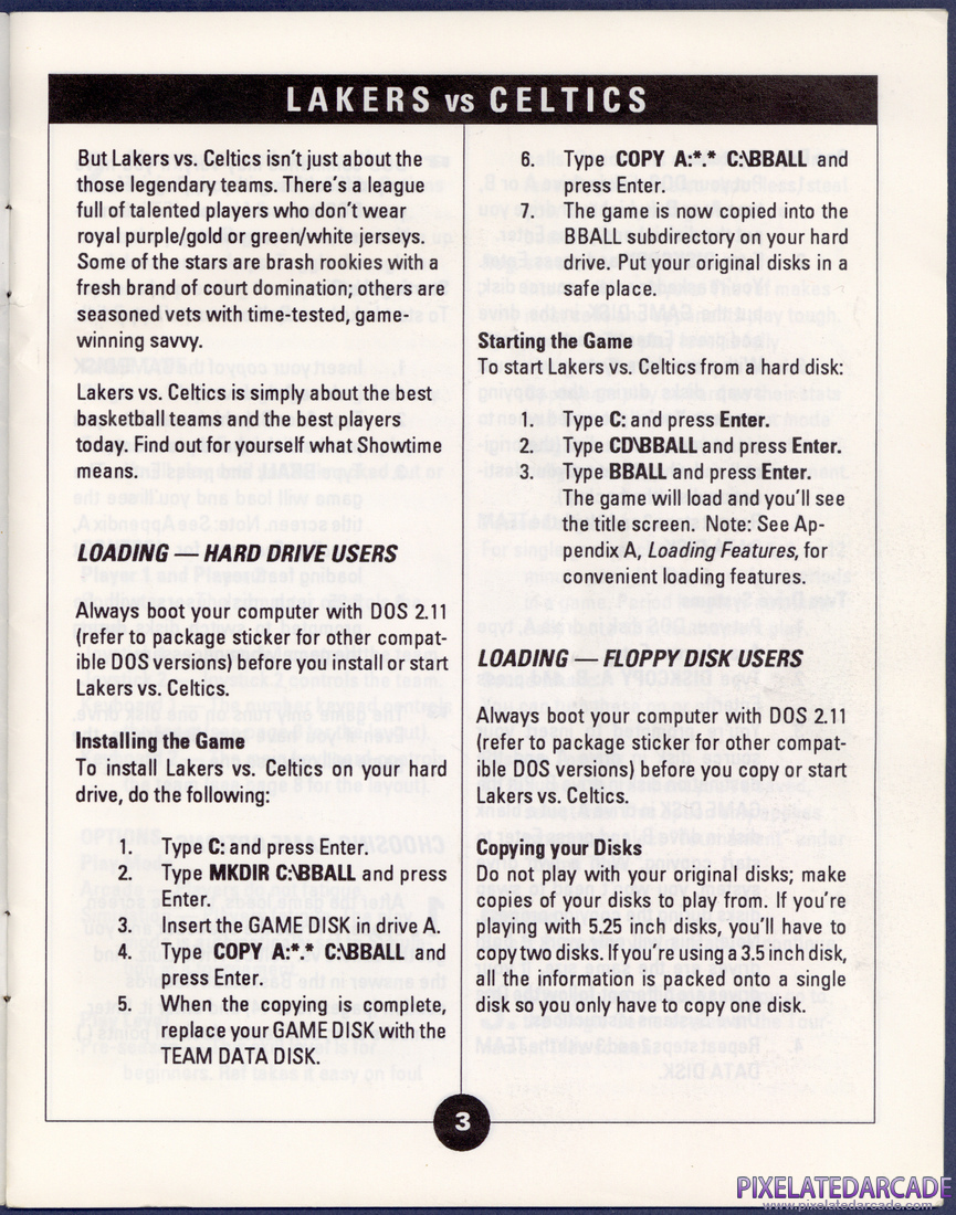 Lakers versus Celtics and the NBA Playoffs: Instruction Manual - Page 3