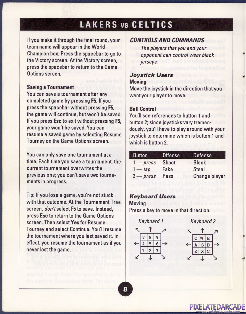 Lakers versus Celtics and the NBA Playoffs: Instruction Manual - Page 8
