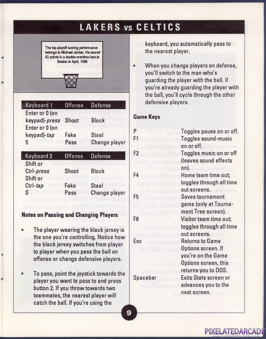 Lakers versus Celtics and the NBA Playoffs: Instruction Manual - Page 9