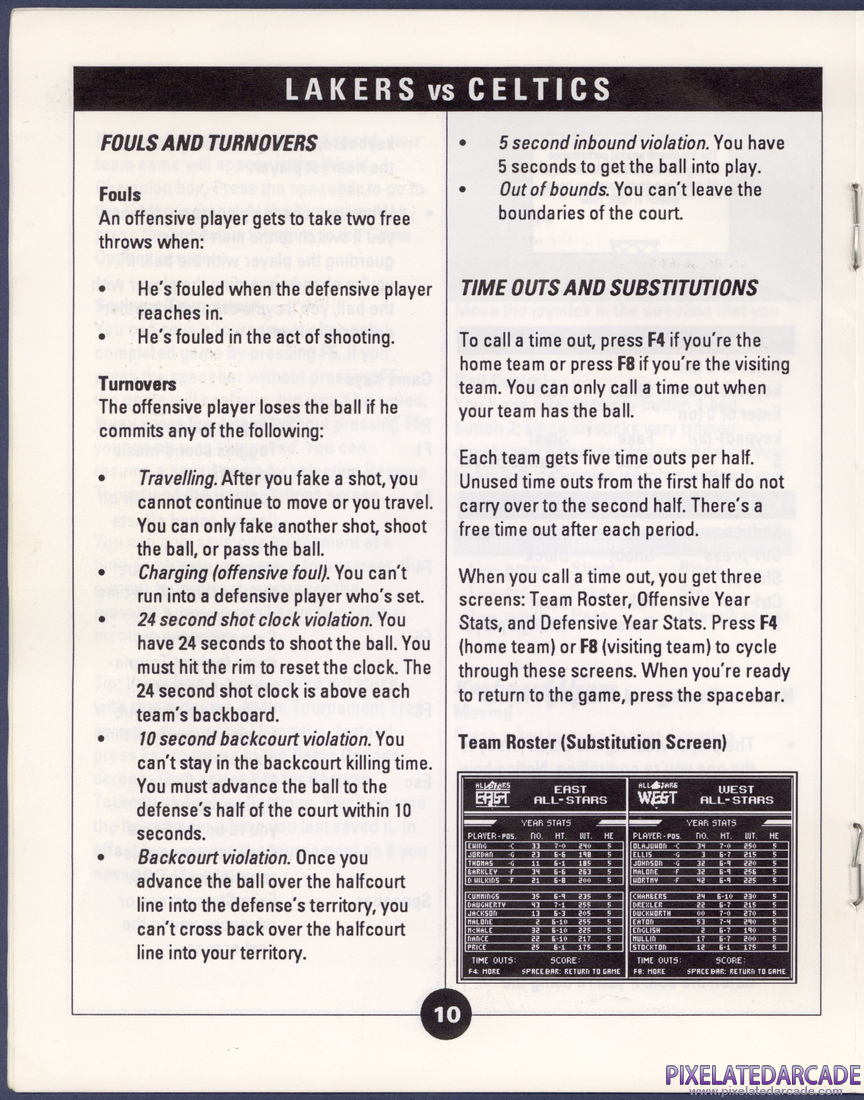 Lakers versus Celtics and the NBA Playoffs: Instruction Manual - Page 10