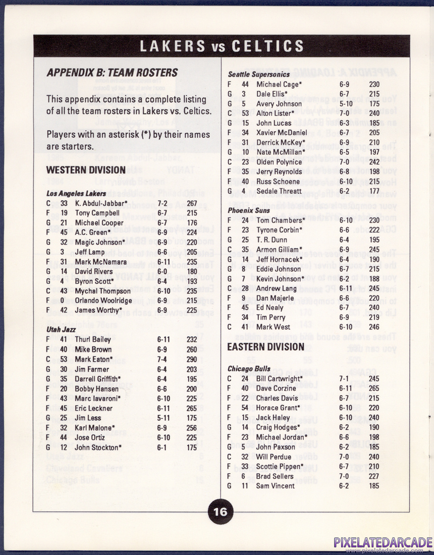 Lakers versus Celtics and the NBA Playoffs: Instruction Manual - Page 16