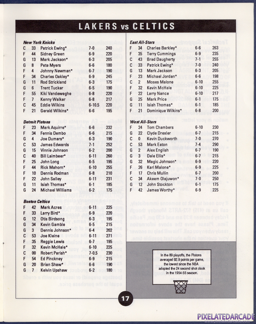Lakers versus Celtics and the NBA Playoffs: Instruction Manual - Page 17