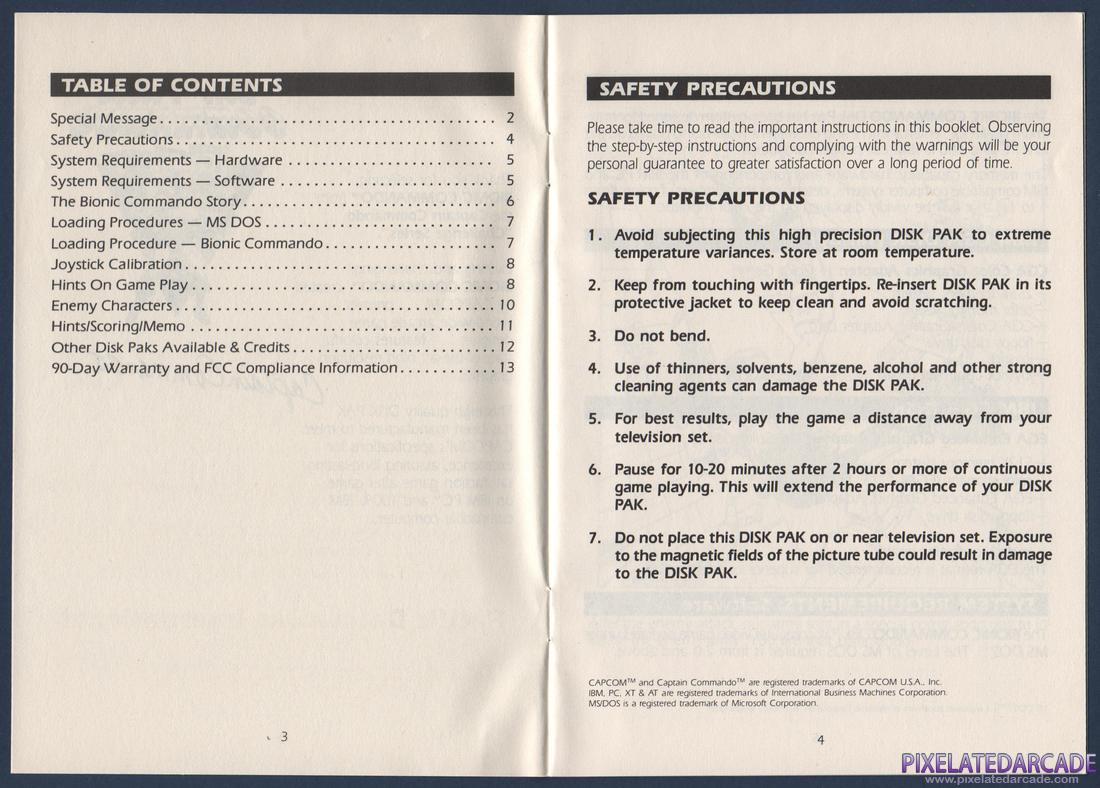 Bionic Commando: Instruction Manual - Page 3