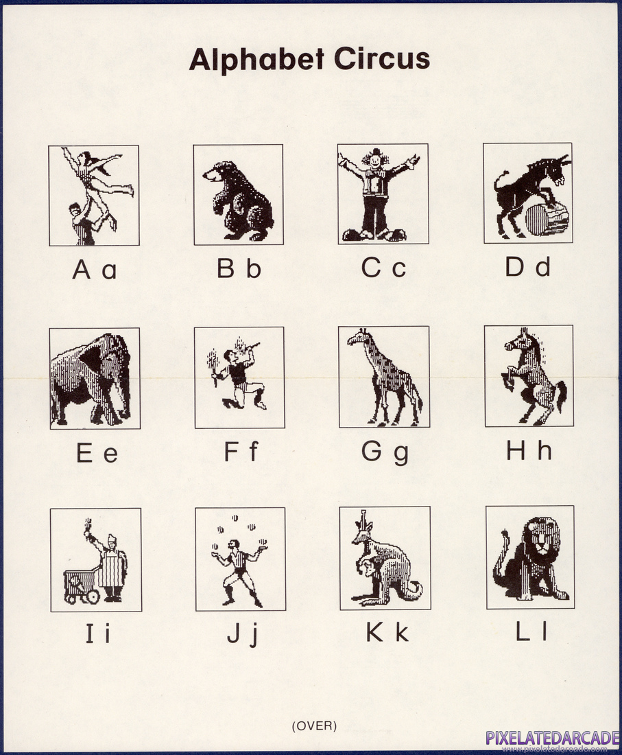 Alphabet Circus: Instruction Manual - Addendum Front