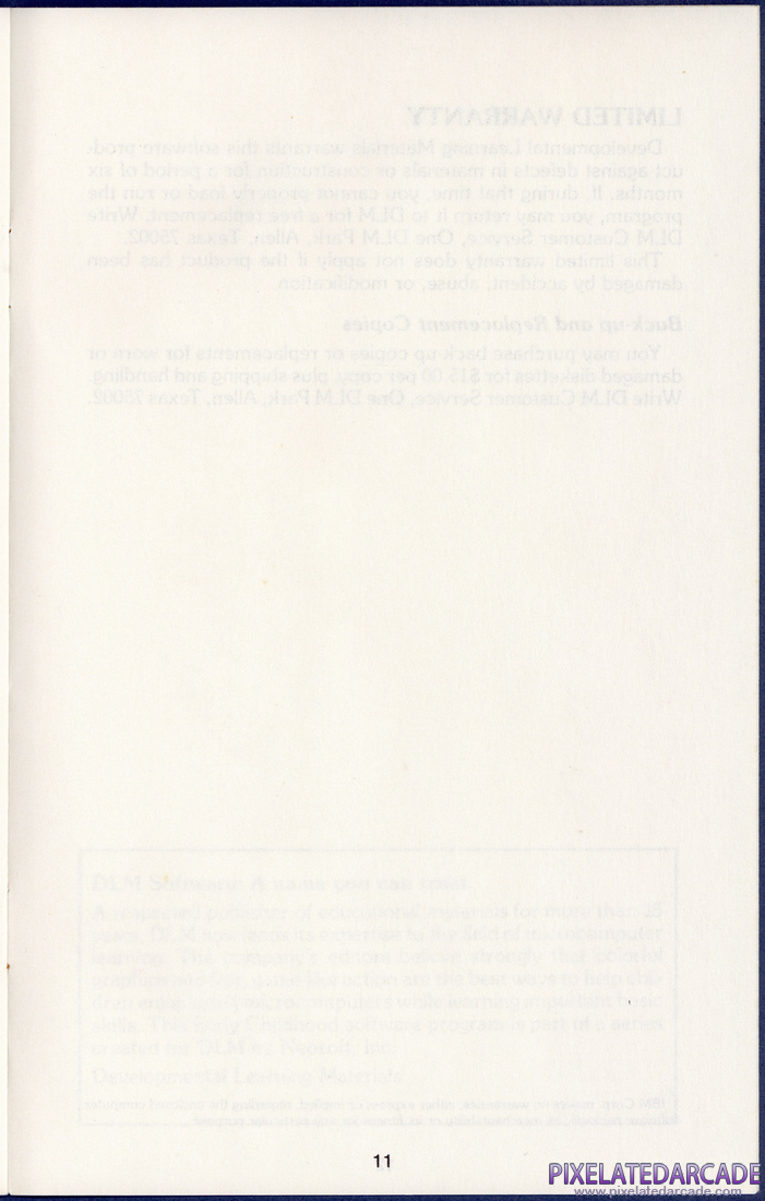 Alphabet Circus: Instruction Manual - Page 11