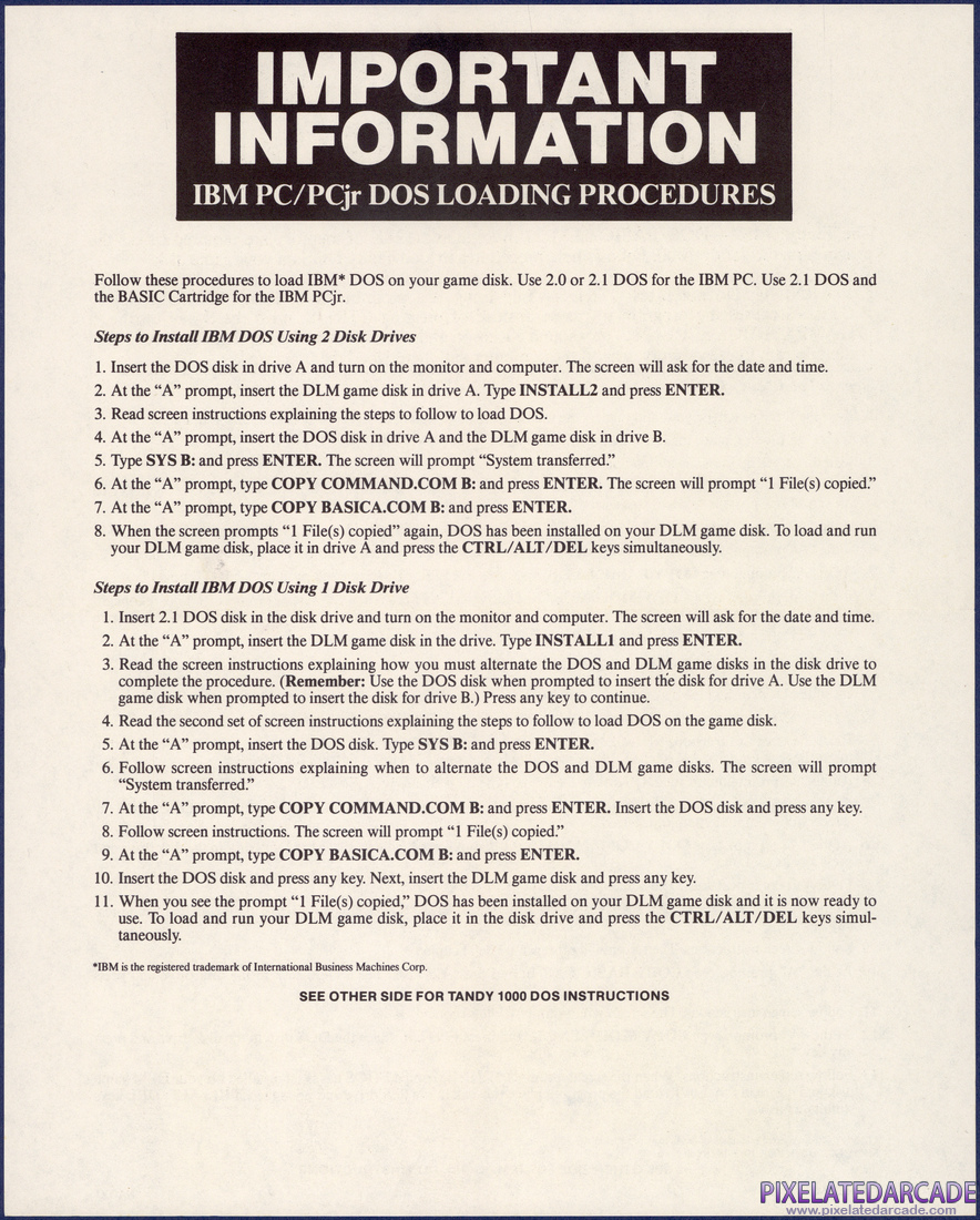 Alphabet Circus: Instruction Manual - Addendum 2 Front