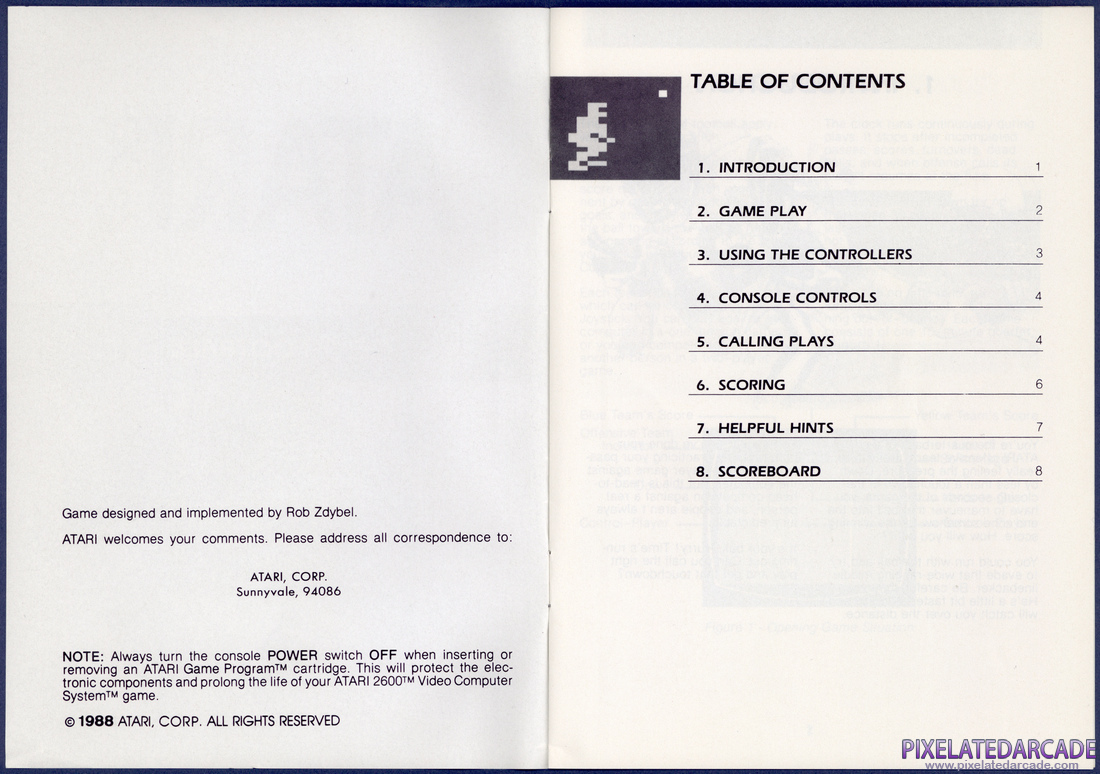 RealSports Football: Instruction Manual - Page 2