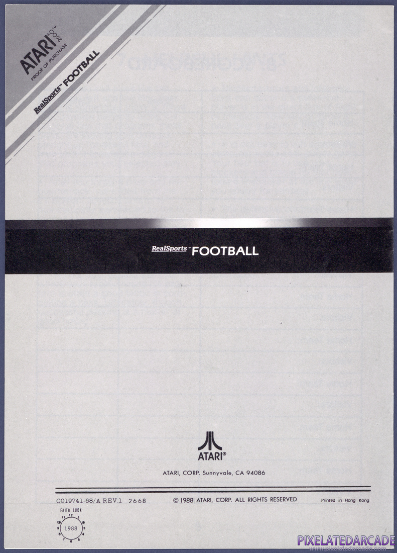 RealSports Football: Instruction Manual - Page 7