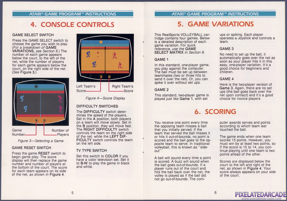 RealSports Volleyball: Instruction Manual - Page 5