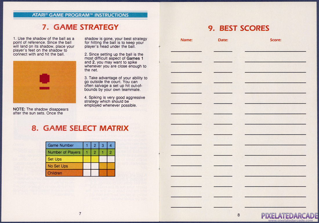 RealSports Volleyball: Instruction Manual - Page 6