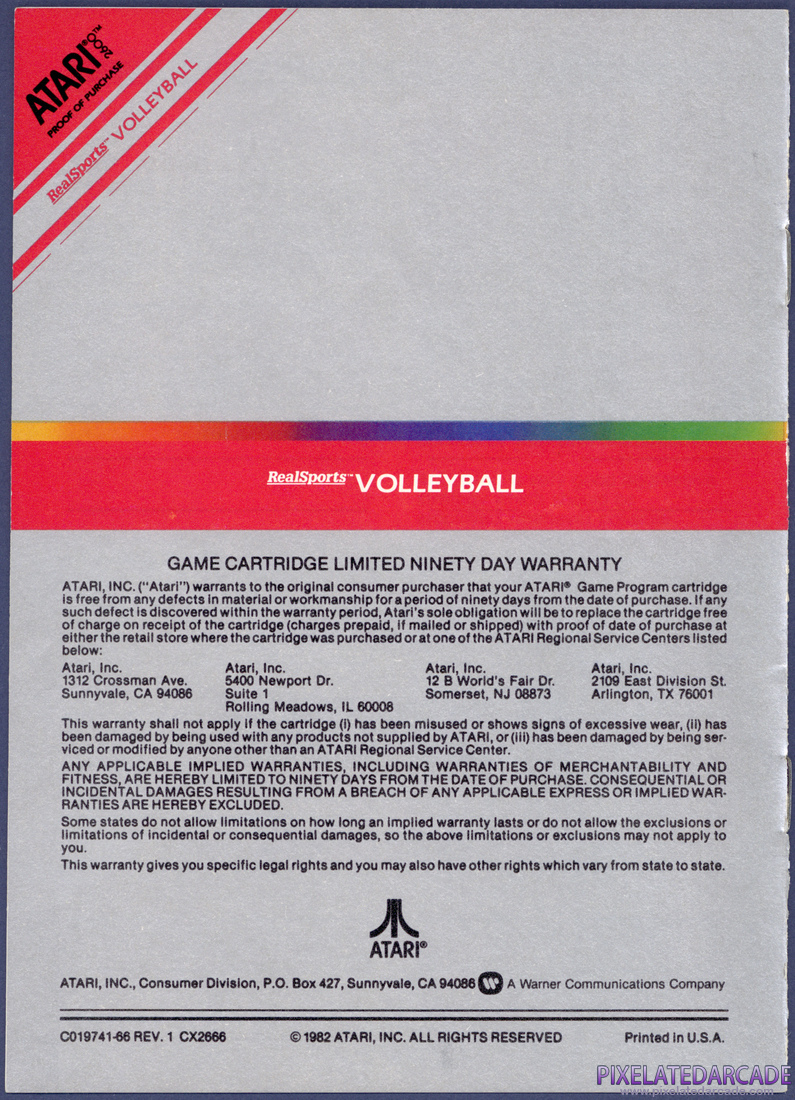 RealSports Volleyball: Instruction Manual - Page 7