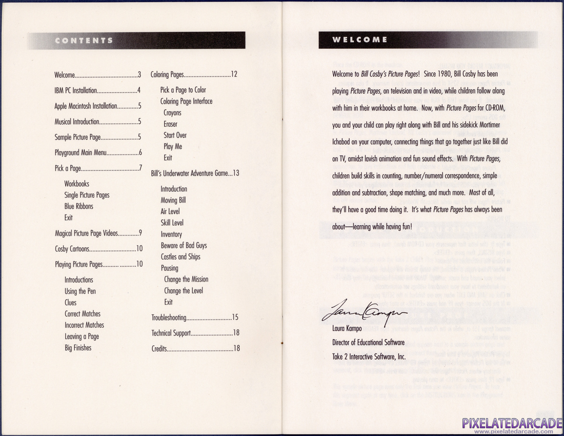 Bill Cosby's Picture Pages: Numbers and Shapes: Parents' Guide - Pages 2 - 3