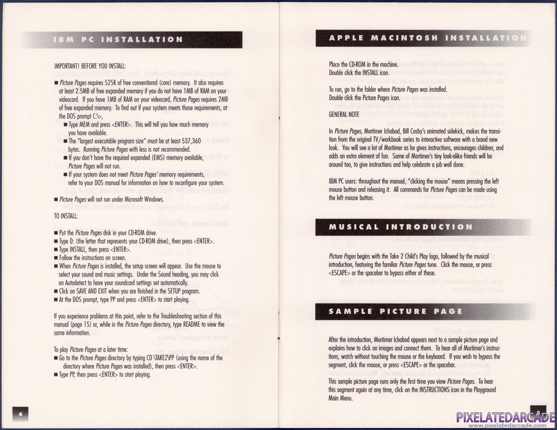 Bill Cosby's Picture Pages: Numbers and Shapes: Parents' Guide - Pages 4 - 5