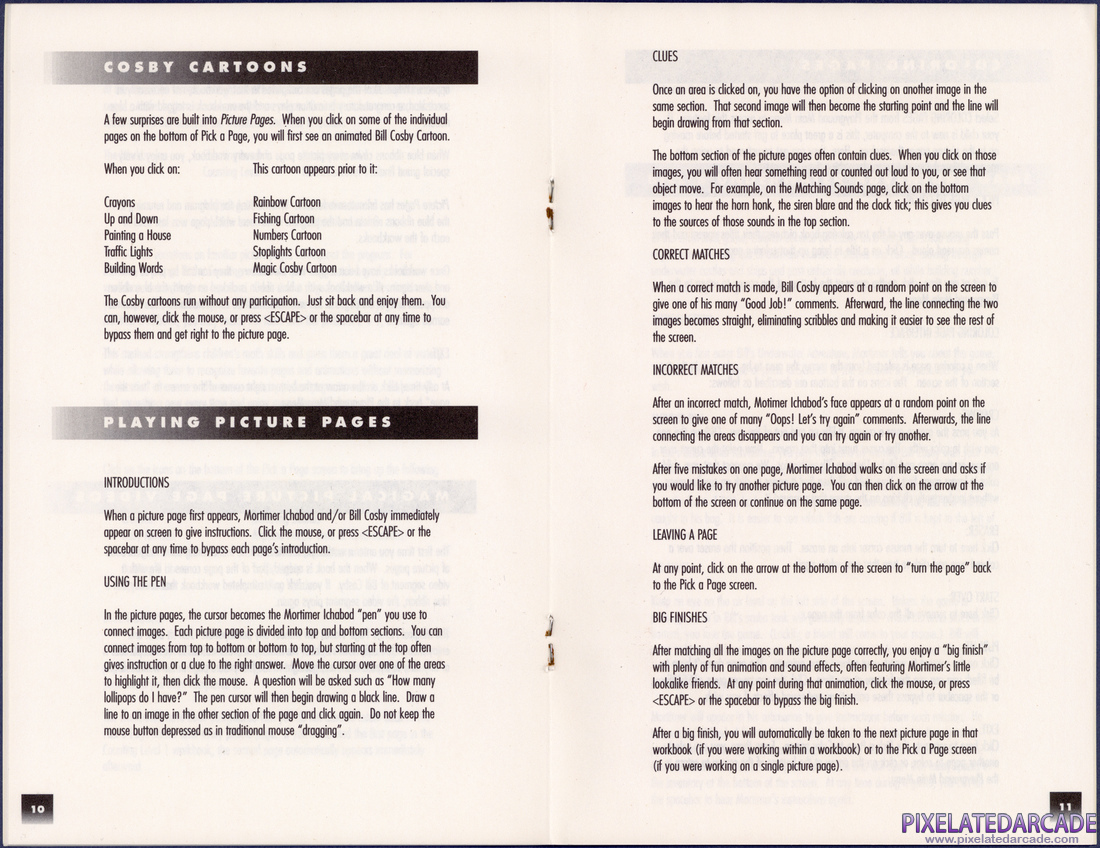 Bill Cosby's Picture Pages: Numbers and Shapes: Parents' Guide - Pages 10 - 11