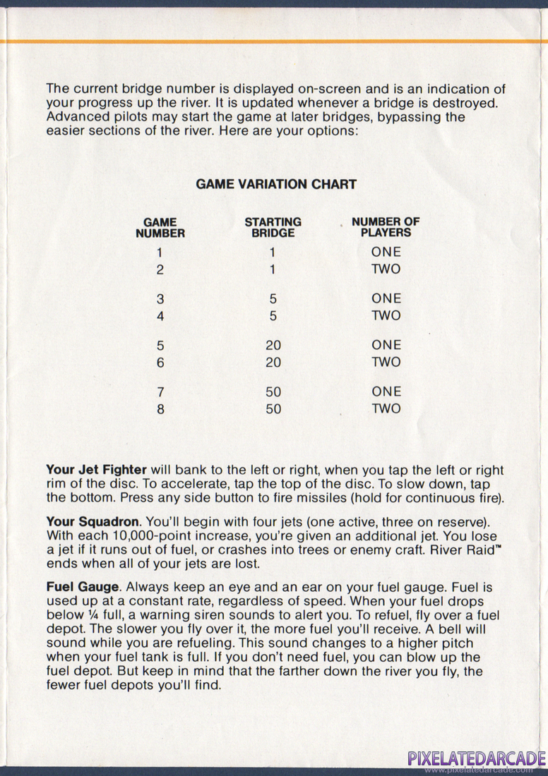 River Raid: Instruction Manual - Page 3